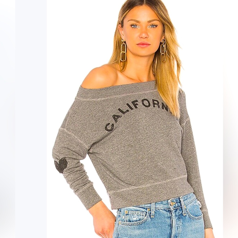 NWT SUNDRY off the shoulder california Anthropologie Revolve pullover-2/Medium